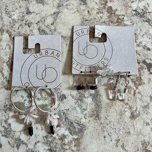 Set of 2 Urban outfitters gemstone earring sets-Brand new with packaging